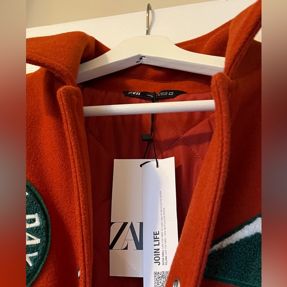 Zara classic faux bomber jacket - Picture 6 of 6